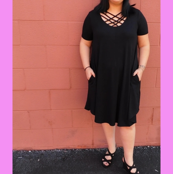 Cross Chest Dress - Picture 1 of 1